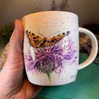 Bree Merryn Scottish Thistle & Butterfly Mug Gifts La Vie Bien Bree Merryn Scottish Thistle & Butterfly Mug