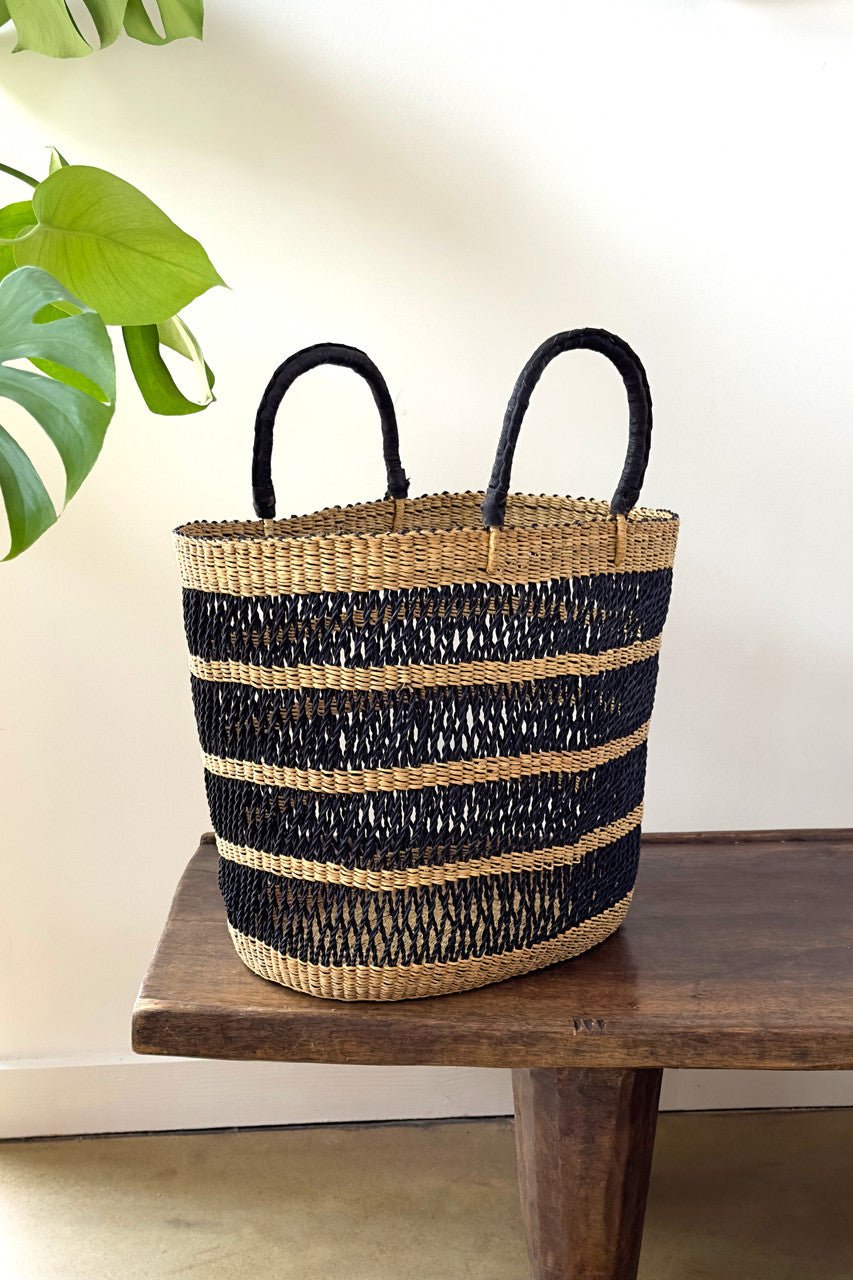 Breezy Tote - Natural & Black La Vie Bien Breezy Tote - Natural & Black