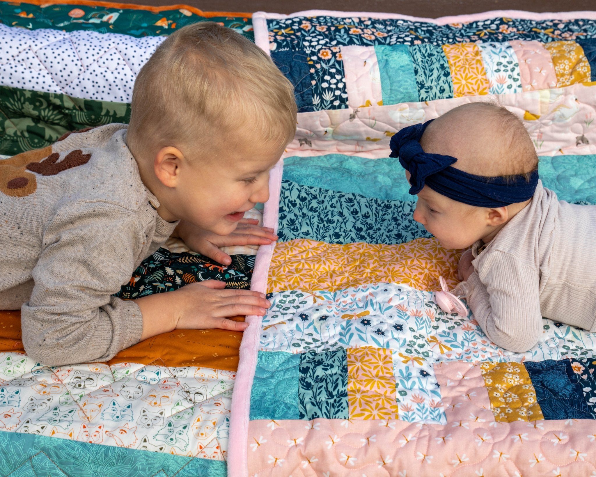Bricks and Beams Quilt Kit - Timberline Quilt Kit La Vie Bien Bricks and Beams Quilt Kit - Timberline