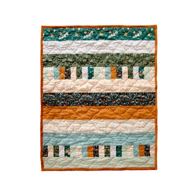 Bricks and Beams Quilt Kit - Timberline Quilt Kit La Vie Bien Bricks and Beams Quilt Kit - Timberline