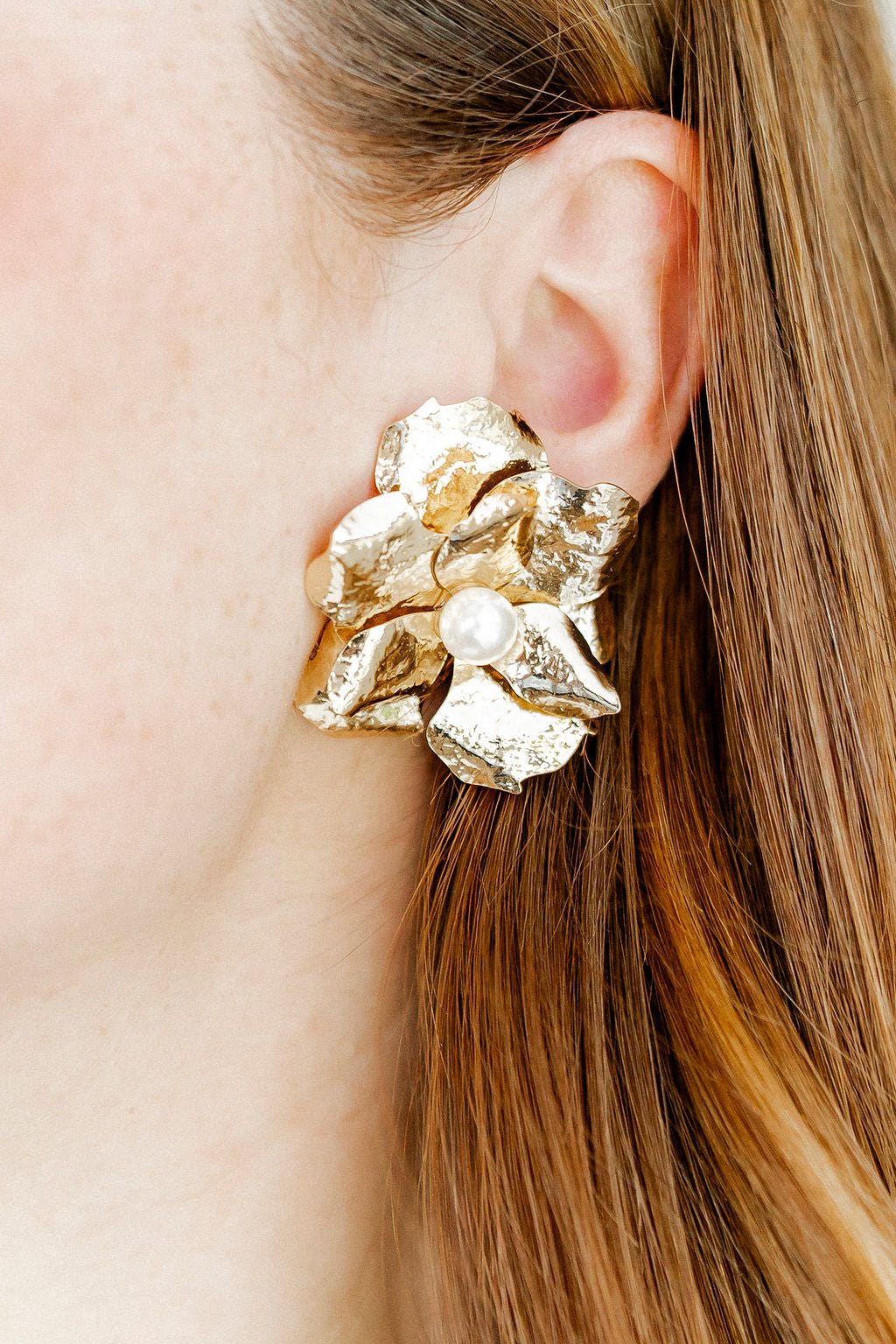 Bridget Flower Statement Earrings