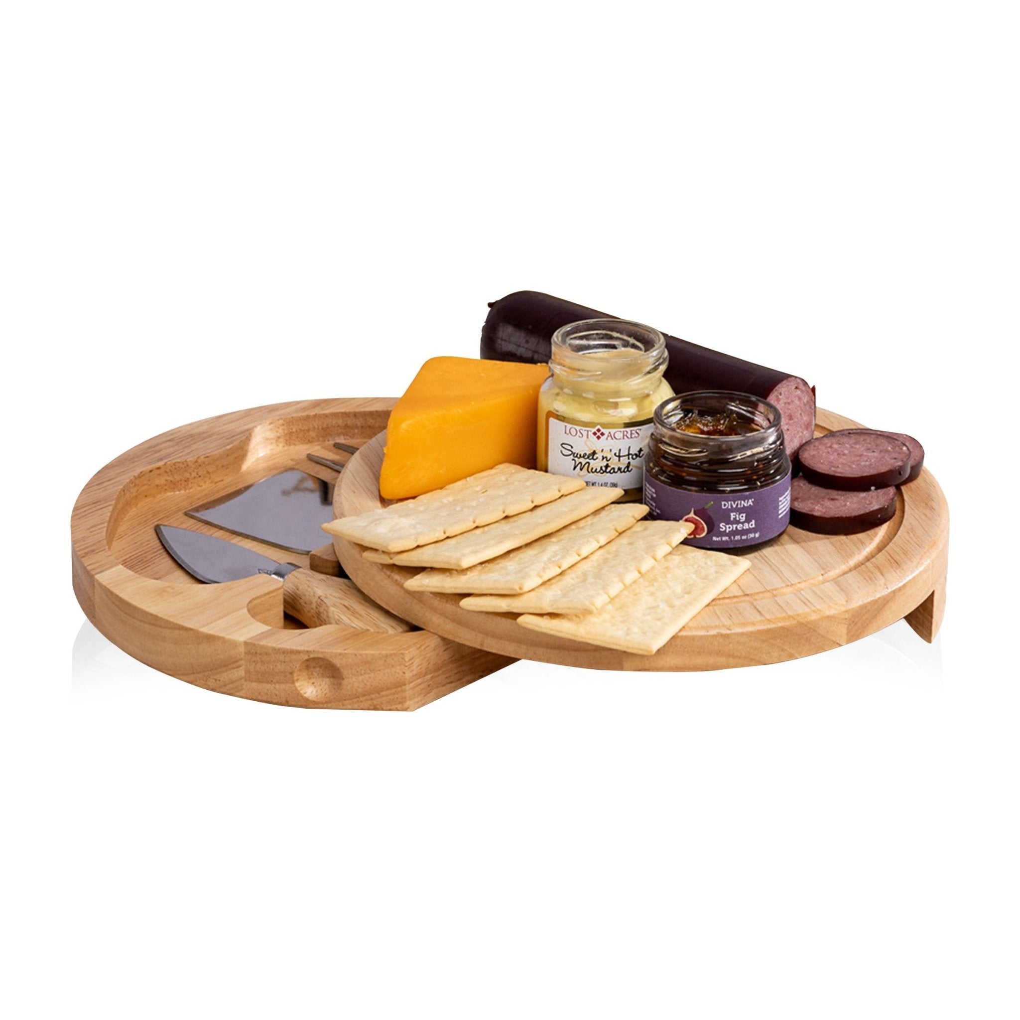 Brie Cheese Board with Gourmet Gift Pack Core La Vie Bien Brie Cheese Board with Gourmet Gift Pack