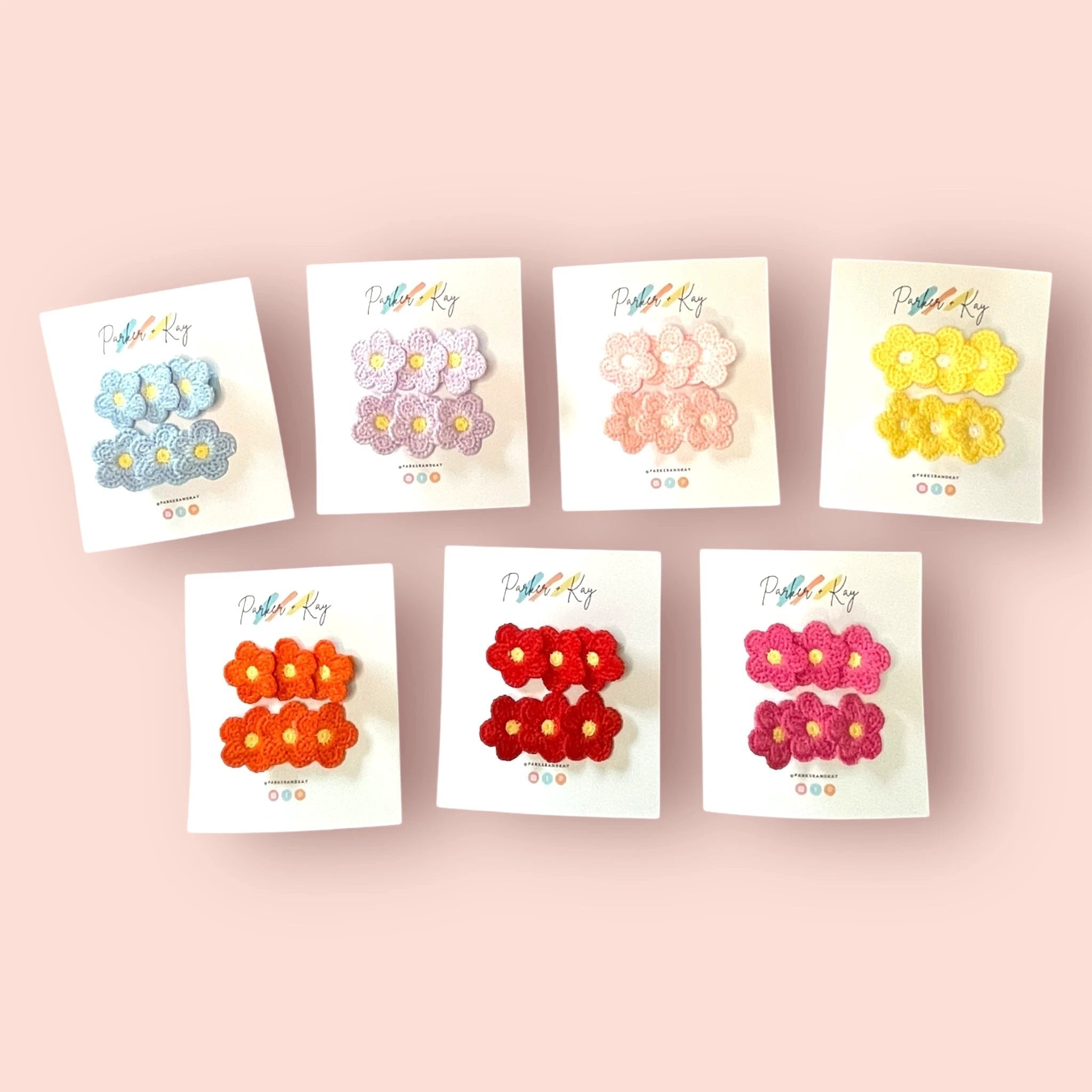 Bright Blooms Hair Clips by Parker + Kay Creative