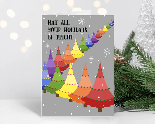Bright Holidays Card by RainBee Designs LLC