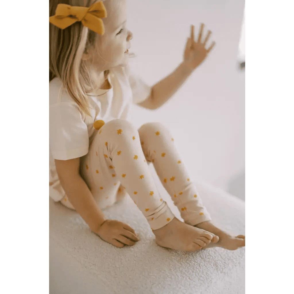 Bright Star Leggings for Kids by Polished Prints