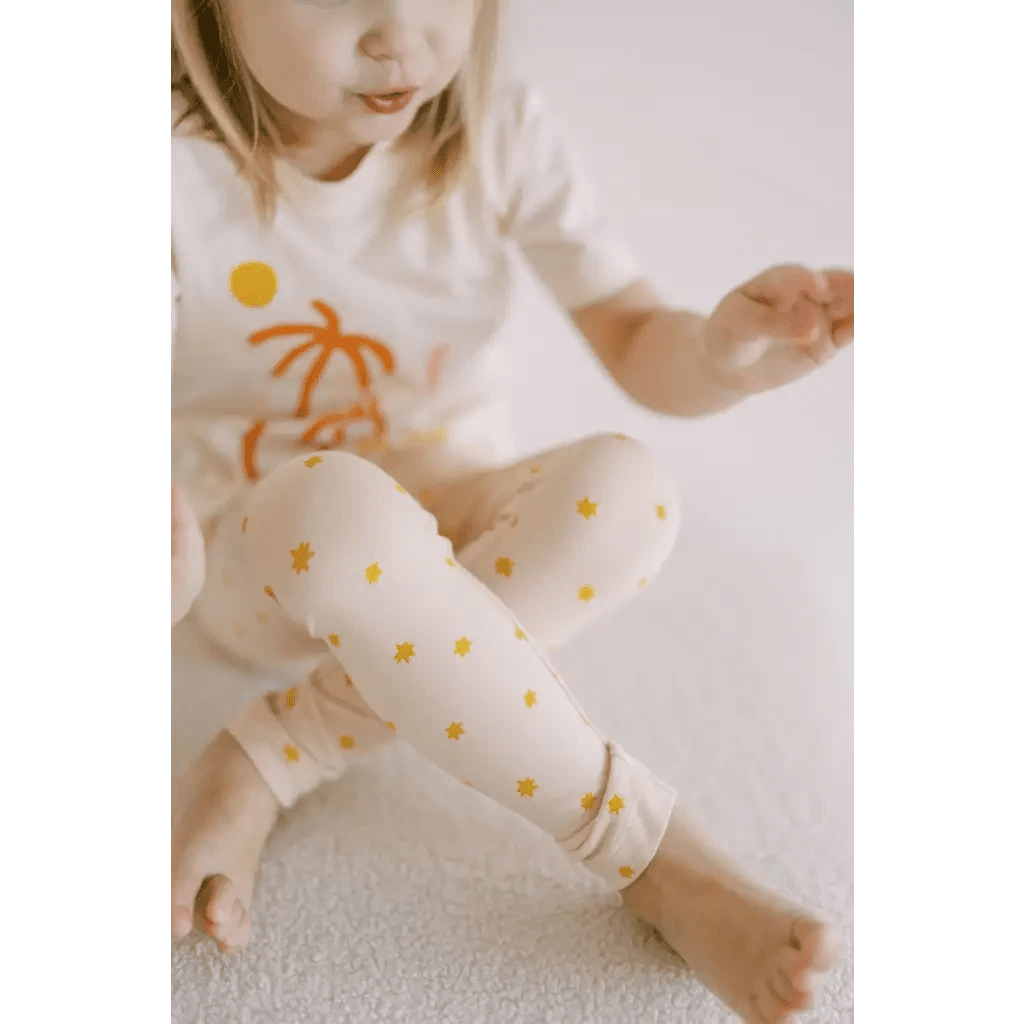 Bright Star Leggings for Kids by Polished Prints