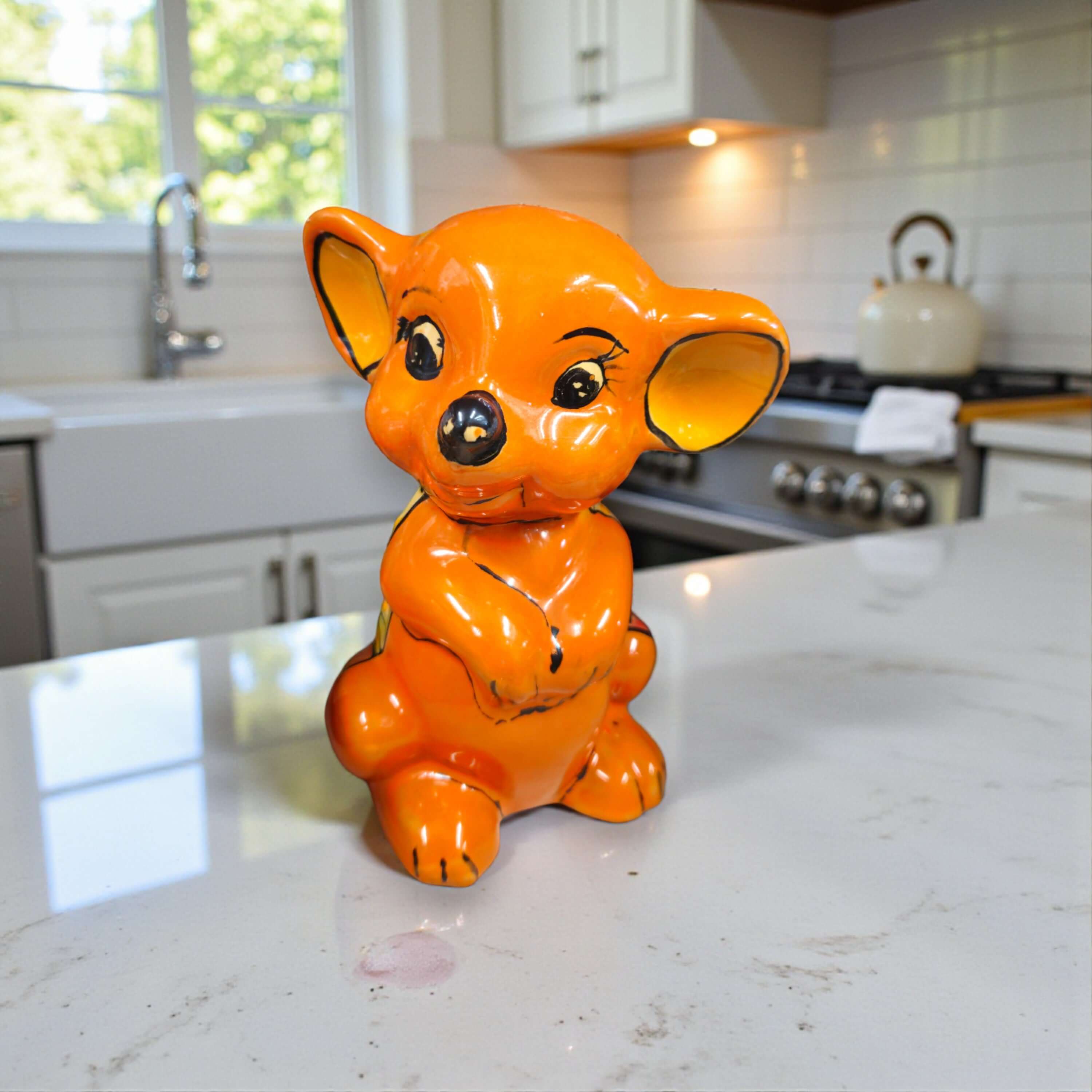 Bright Talavera Mouse Figurine | Mexican Folk Art Accent