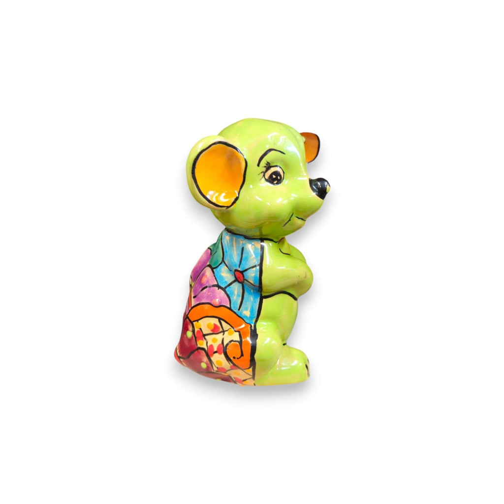 Bright Talavera Mouse Figurine | Mexican Folk Art Accent Talavera Figurine La Vie Bien Bright Talavera Mouse Figurine | Mexican Folk Art Accent