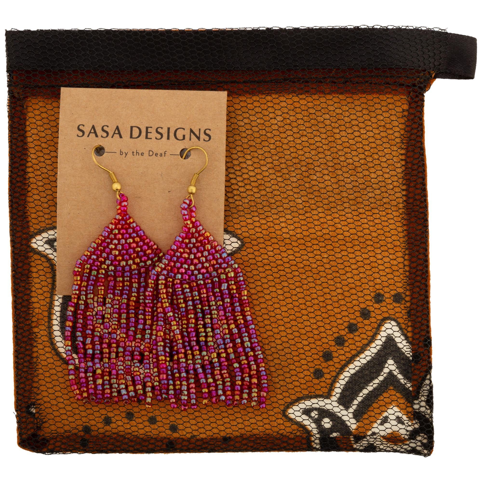 Brilliant Fringe Beaded Earrings Earrings - Fashion La Vie Bien Brilliant Fringe Beaded Earrings