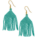 Brilliant Fringe Beaded Earrings Earrings - Fashion La Vie Bien Brilliant Fringe Beaded Earrings
