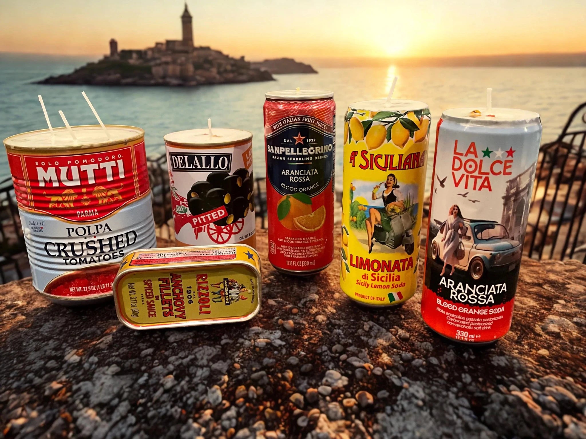 Bring a touch of Italian charm to your home with unique, hand - poured soy candles with light citrus scent crafted in repurposed Italian cans Candles La Vie Bien Bring a touch of Italian charm to your home with unique, hand - poured soy candles with light citrus scent crafted in repurposed Italian cans