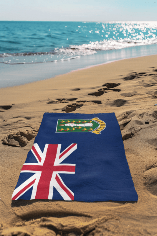 British Virgin Islands Flag Beach Towel Beach Towel (Generic Brand) La Vie Bien British Virgin Islands Flag Beach Towel