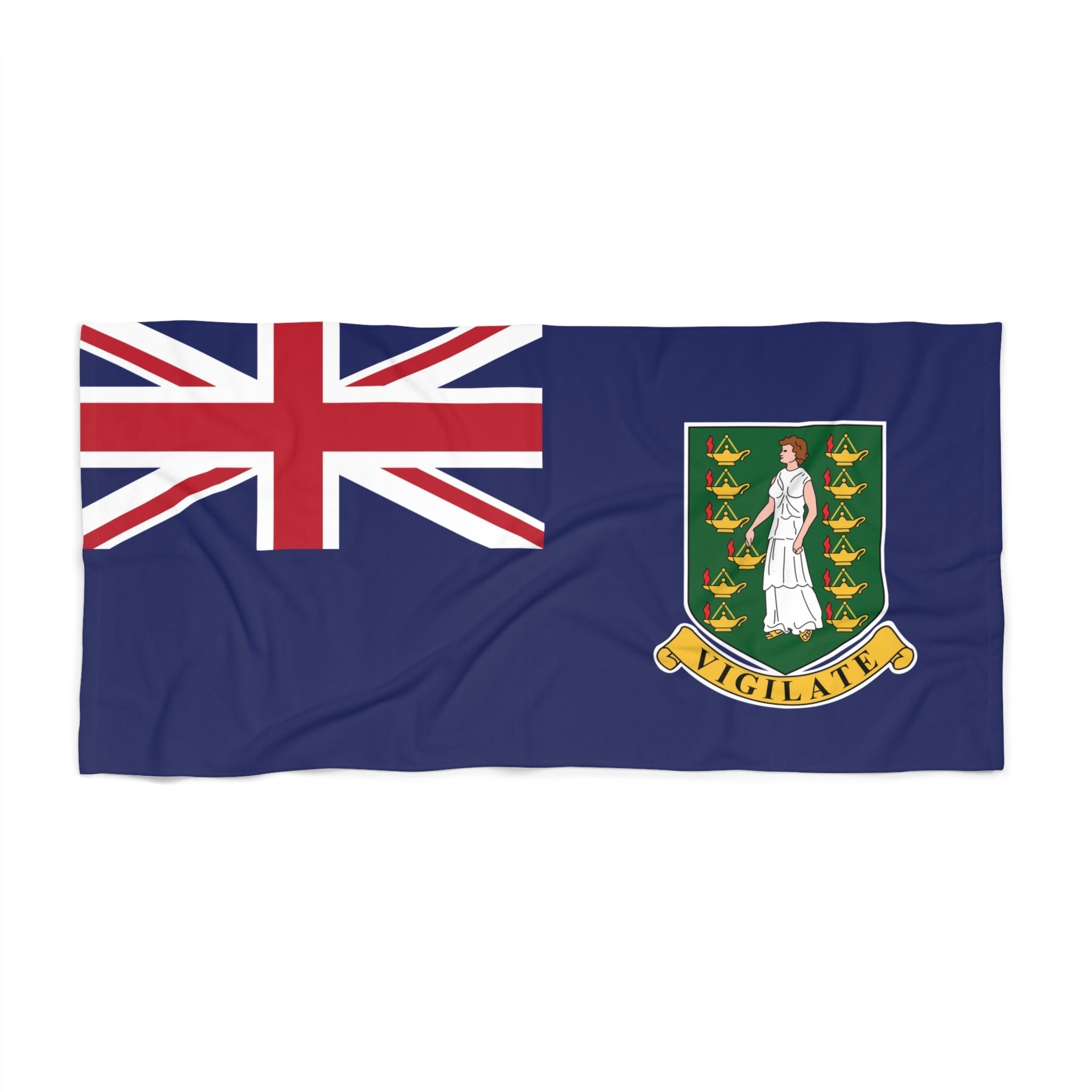 British Virgin Islands Flag Beach Towel Beach Towel (Generic Brand) La Vie Bien British Virgin Islands Flag Beach Towel