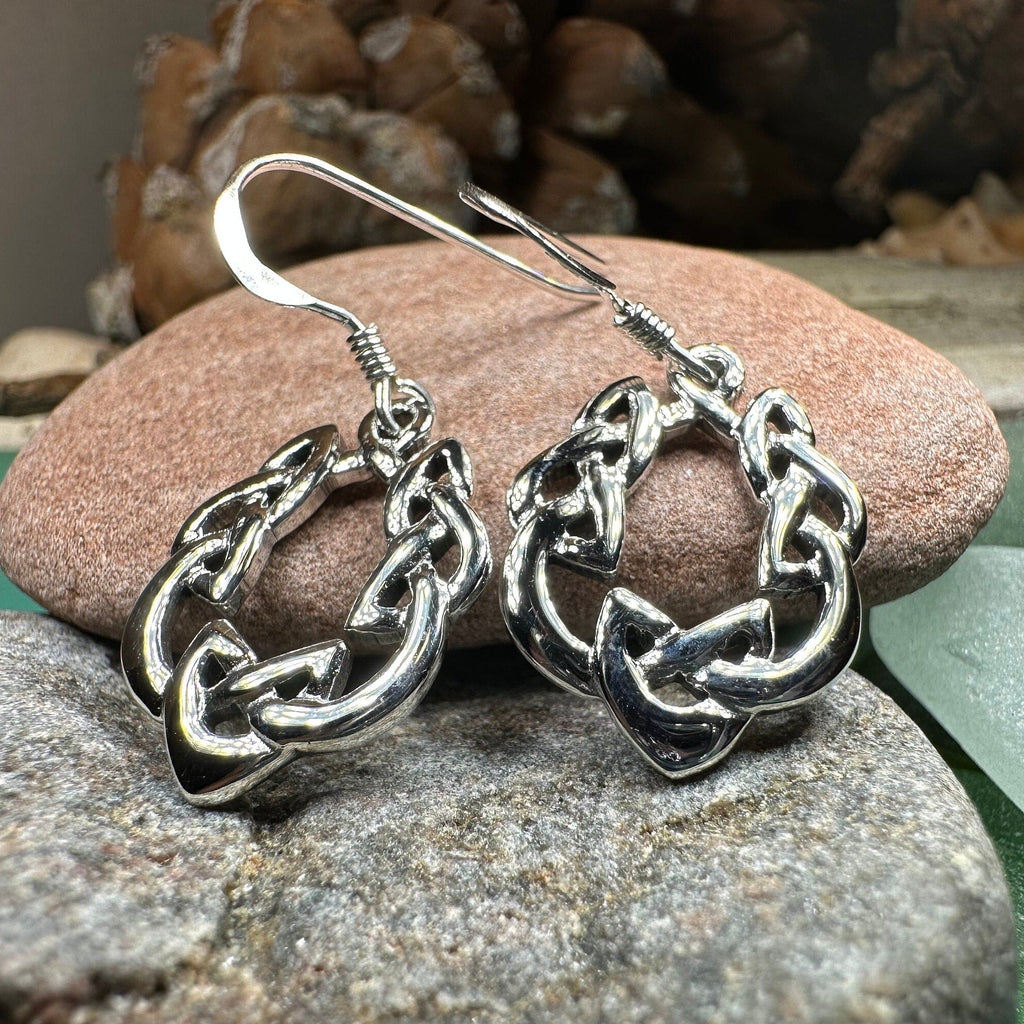 Brittanna Celtic Knot Earrings Dangle Earrings La Vie Bien Brittanna Celtic Knot Earrings
