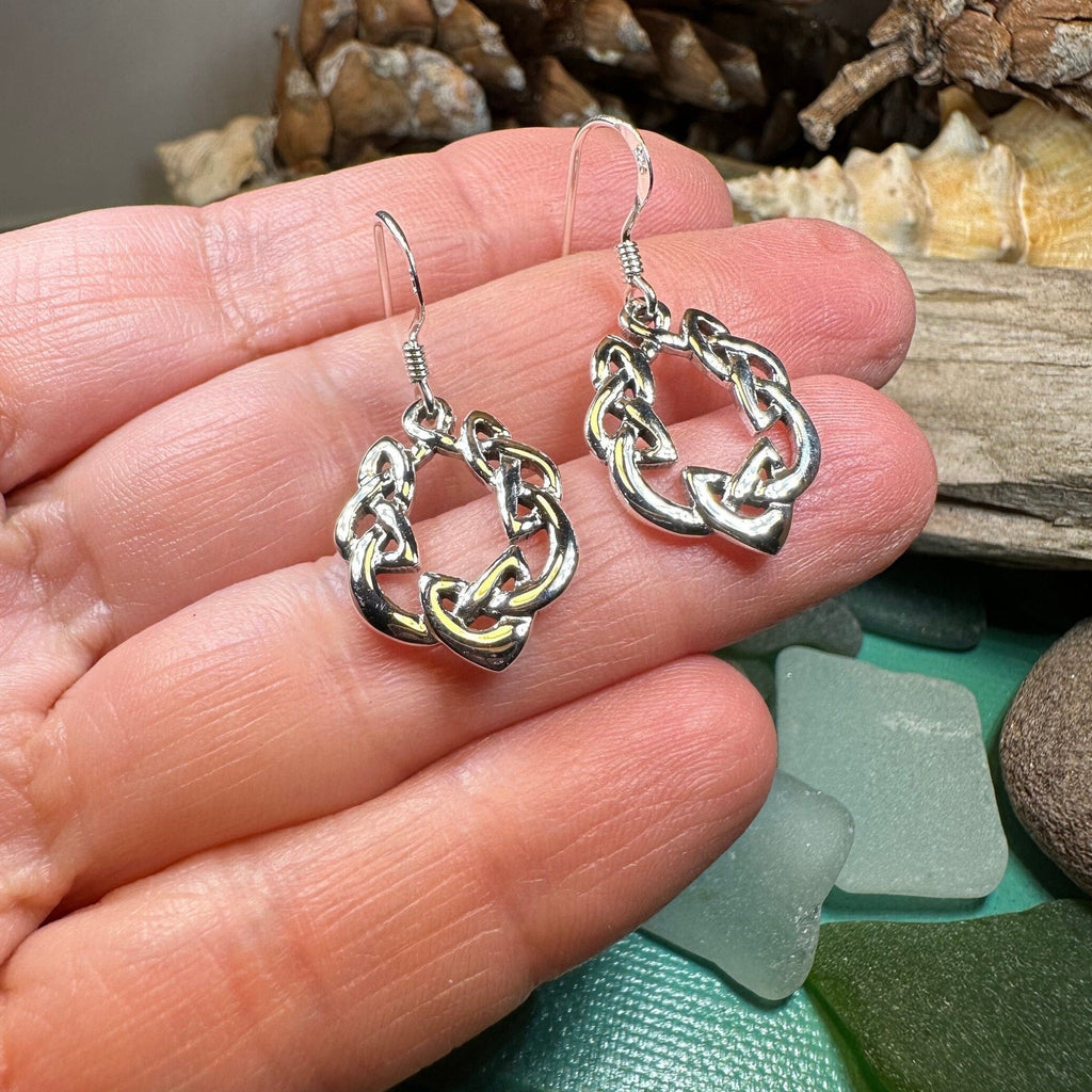 Brittanna Celtic Knot Earrings Dangle Earrings La Vie Bien Brittanna Celtic Knot Earrings