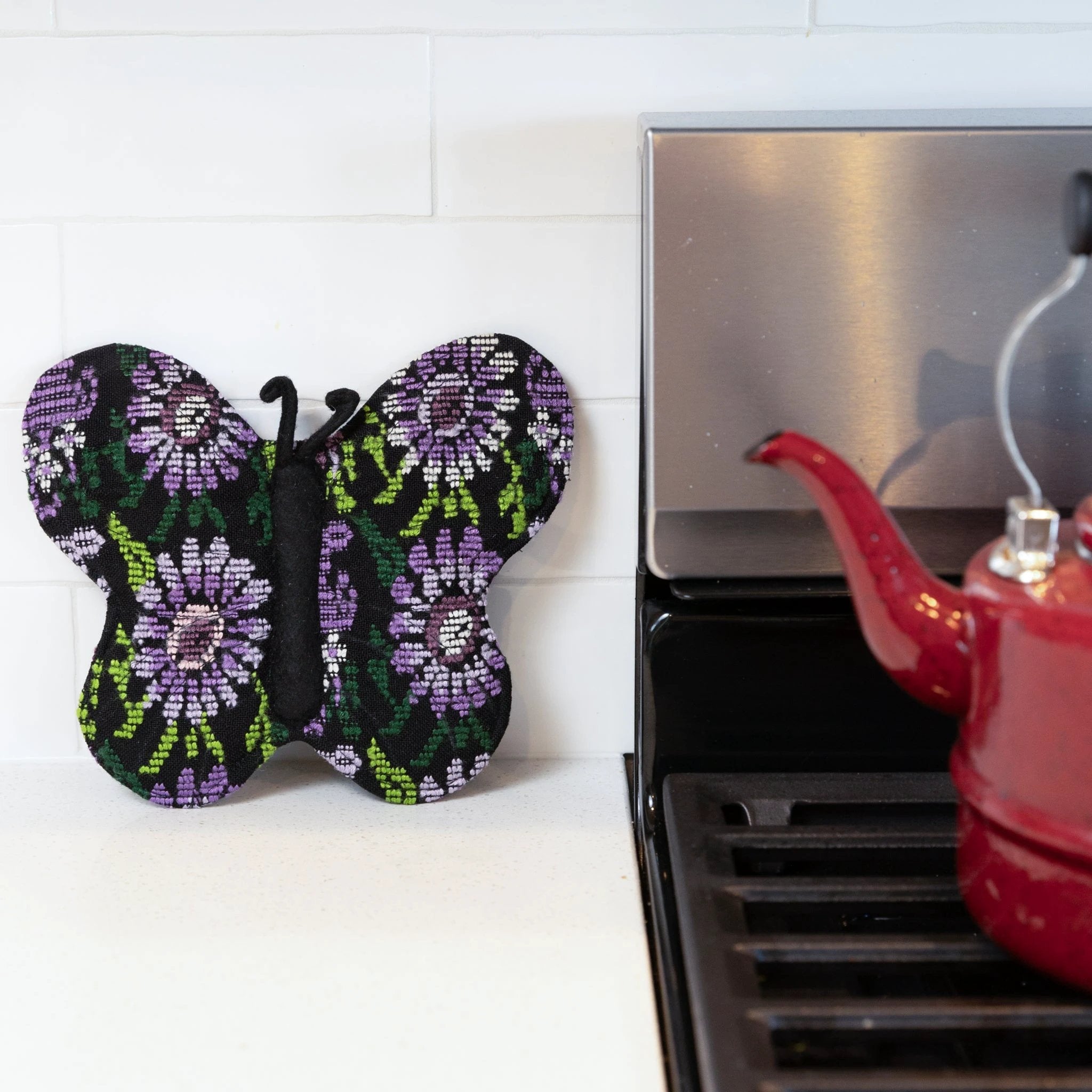 Brocade Butterfly Pot Holder by Upavim Crafts