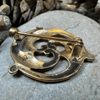 Bronze Gallo-Roman Triquetra Brooch - Bronze Historical Reproduction Pin Brooch La Vie Bien Bronze Gallo-Roman Triquetra Brooch - Bronze Historical Reproduction Pin