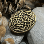 Bronze Infinity Celtic Brooch - Bronze Historical Reproduction Pin Brooch La Vie Bien Bronze Infinity Celtic Brooch - Bronze Historical Reproduction Pin