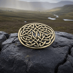 Bronze Infinity Celtic Brooch - Bronze Historical Reproduction Pin Brooch La Vie Bien Bronze Infinity Celtic Brooch - Bronze Historical Reproduction Pin