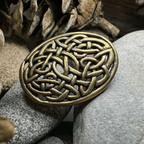 Bronze Infinity Celtic Brooch - Bronze Historical Reproduction Pin Brooch La Vie Bien Bronze Infinity Celtic Brooch - Bronze Historical Reproduction Pin