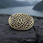 Bronze Infinity Celtic Brooch - Bronze Historical Reproduction Pin Brooch La Vie Bien Bronze Infinity Celtic Brooch - Bronze Historical Reproduction Pin