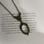Bronze Magnifying Glass Pendant Necklace by The Bullish Store