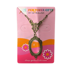 Bronze Magnifying Glass Pendant Necklace by The Bullish Store