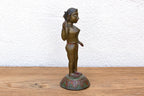 Bronze Yakshini Devotional Attendant Figure Accents La Vie Bien Bronze Yakshini Devotional Attendant Figure