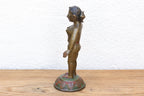 Bronze Yakshini Devotional Attendant Figure Accents La Vie Bien Bronze Yakshini Devotional Attendant Figure