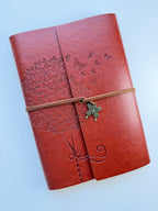 Brown A5 Vintage Faux Leather Binder Notebook Binder Notebook La Vie Bien Brown A5 Vintage Faux Leather Binder Notebook