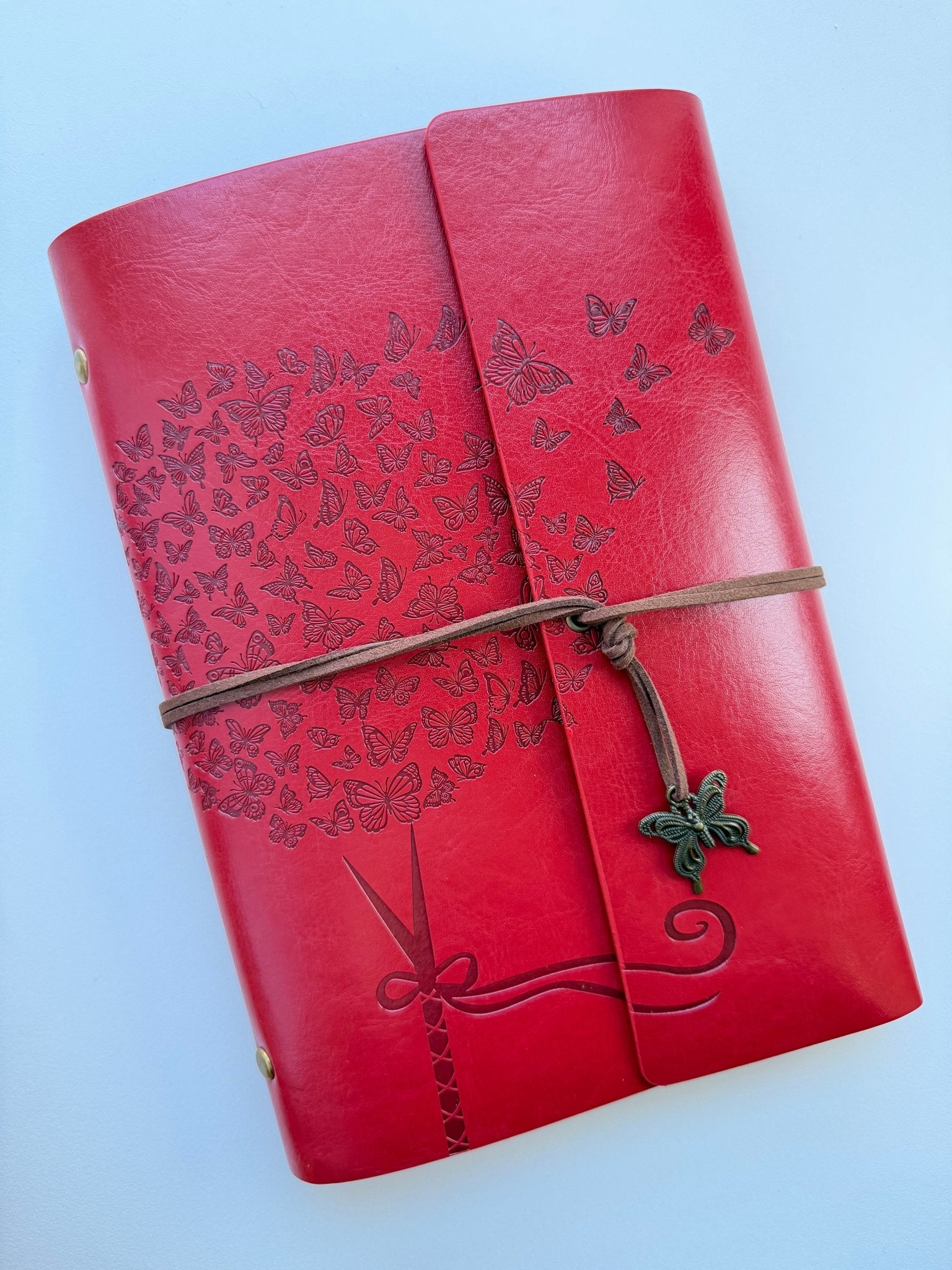Brown A5 Vintage Faux Leather Binder Notebook Binder Notebook La Vie Bien Brown A5 Vintage Faux Leather Binder Notebook