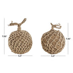 Brown Cement Stone Knot Handmade Woven Layered Orb Decorative Sculpture Sculptures & Statues La Vie Bien Brown Cement Stone Knot Handmade Woven Layered Orb Decorative Sculpture