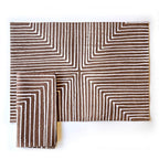 Brown Mitsetse Napkins - Set of 2 La Vie Bien Brown Mitsetse Napkins - Set of 2