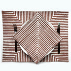Brown Mitsetse Placemats - Set of 2 La Vie Bien Brown Mitsetse Placemats - Set of 2