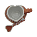 Brown Talavera Heart Mug Set | Cup, Plate & Spoon Talavera Mug La Vie Bien Brown Talavera Heart Mug Set | Cup, Plate & Spoon