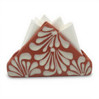 Brown & White Talavera Napkin Holder | Hand-Painted Mexican Decor Talavera Napkin Holder La Vie Bien Brown & White Talavera Napkin Holder | Hand-Painted Mexican Decor