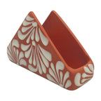 Brown & White Talavera Napkin Holder | Hand-Painted Mexican Decor Talavera Napkin Holder La Vie Bien Brown & White Talavera Napkin Holder | Hand-Painted Mexican Decor