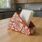 Brown & White Talavera Napkin Holder | Hand-Painted Mexican Decor Talavera Napkin Holder La Vie Bien Brown & White Talavera Napkin Holder | Hand-Painted Mexican Decor