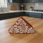Brown & White Talavera Napkin Holder | Hand-Painted Mexican Decor Talavera Napkin Holder La Vie Bien Brown & White Talavera Napkin Holder | Hand-Painted Mexican Decor