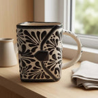 Brown & White Talavera Purse Planter | Handmade Pot Talavera Flower Pot La Vie Bien Brown & White Talavera Purse Planter | Handmade Pot