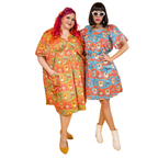 Brownstone Betties Midi Caftan in Pumpkin & Olive Caftan La Vie Bien Brownstone Betties Midi Caftan in Pumpkin & Olive