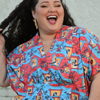 Brownstone Betties Midi Caftan in Red & Blue Caftan La Vie Bien Brownstone Betties Midi Caftan in Red & Blue