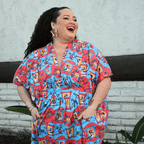 Brownstone Betties Midi Caftan in Red & Blue Caftan La Vie Bien Brownstone Betties Midi Caftan in Red & Blue