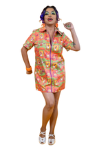 Brownstone Betties Zip - front Mini in Pumpkin & Olive Mini dress La Vie Bien Brownstone Betties Zip - front Mini in Pumpkin & Olive