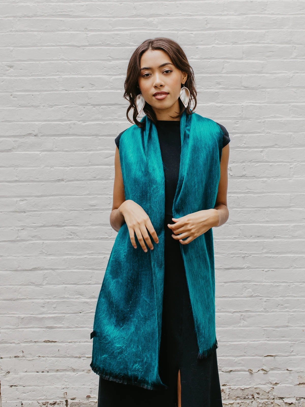 Brushed Alpaca Solid Scarf by Ash & Rose
