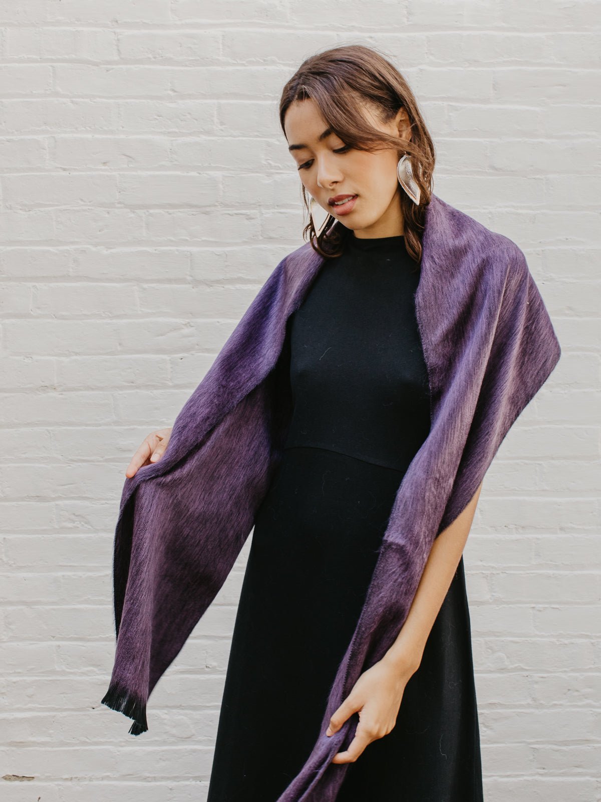 Brushed Alpaca Solid Scarf scarf La Vie Bien Brushed Alpaca Solid Scarf