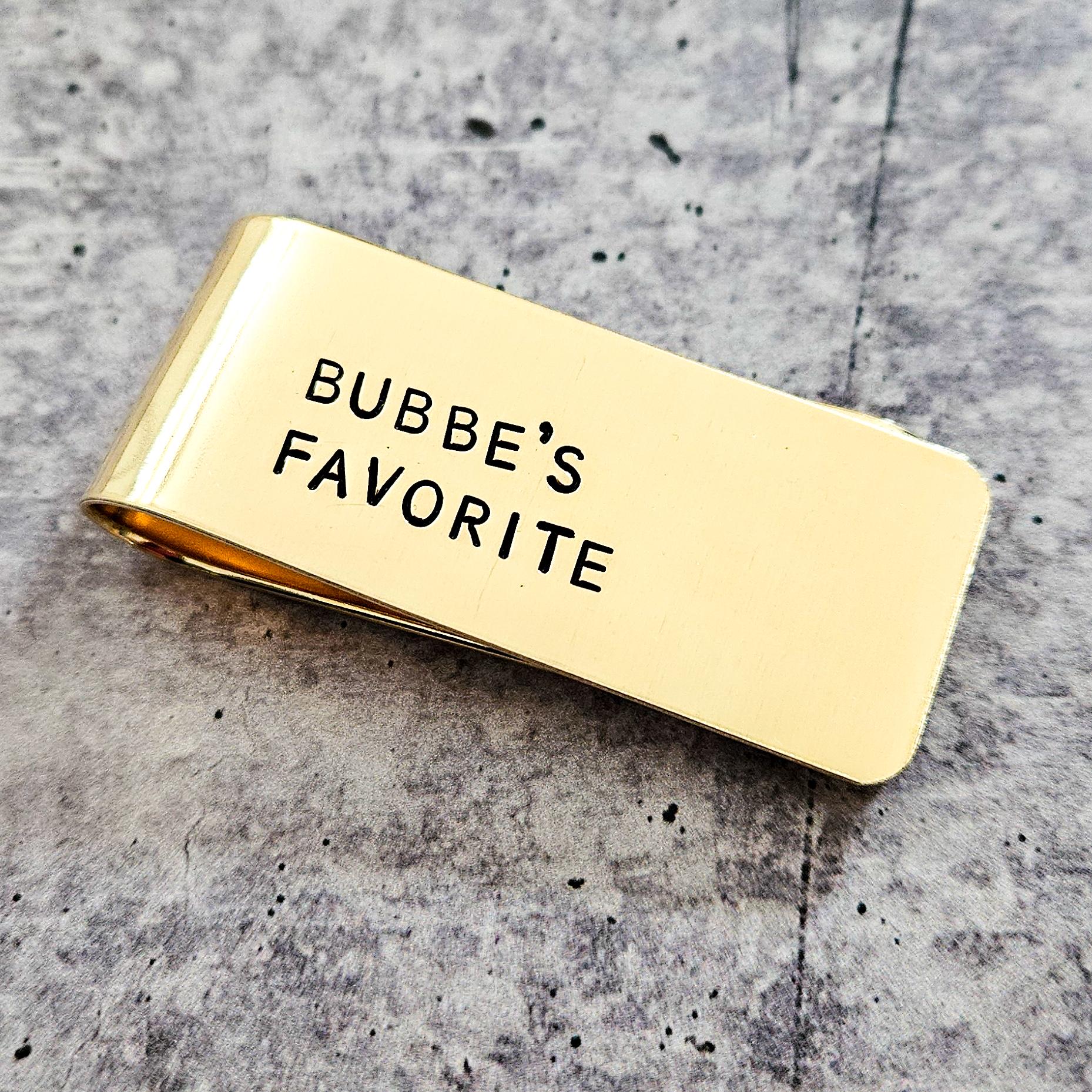 Bubbe's Favorite Money Clip for Grandson