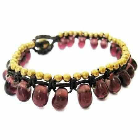 Bubble Glass Bead Adjustable Bracelet - Thailand Jewelry La Vie Bien Bubble Glass Bead Adjustable Bracelet - Thailand
