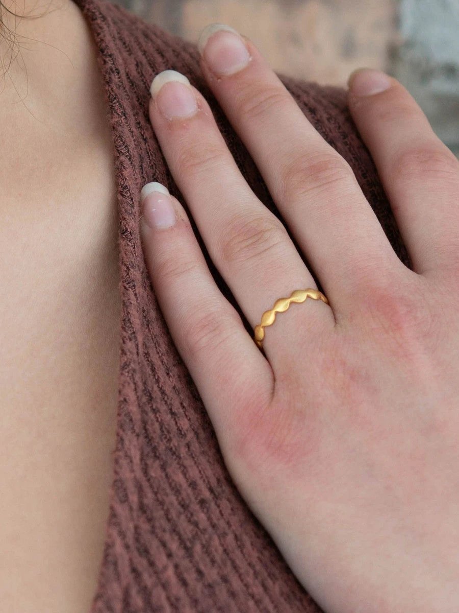 Bubble Ring - Brass by Fair Anita