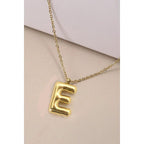 Bubble Shape Initials 18K Gold Plated Pendant Necklace | Alphabet Letter Charm Necklace by The Bullish Store